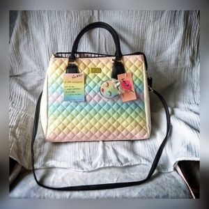 Betsey Johnson 💋 Large Ombré Satchel NWT